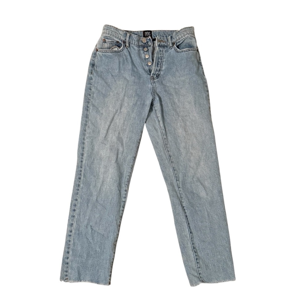 BDG Light Wash High-Waisted Slim Straight Jeans Size 26